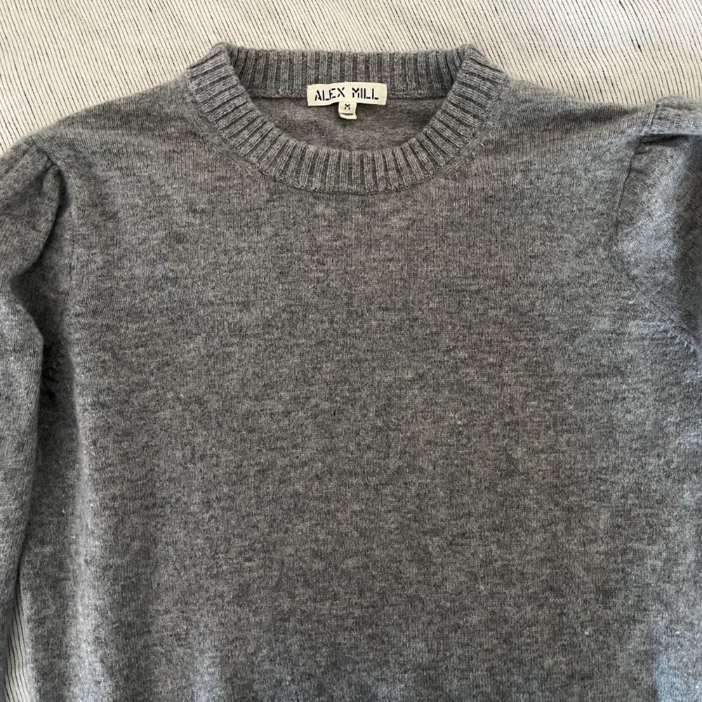 Alex Mill Grey Wool + Cashmere Sweater